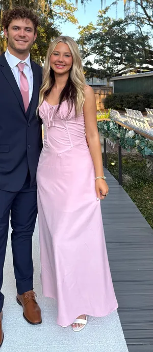 Light pink formal dress Size XS thumbnail 1