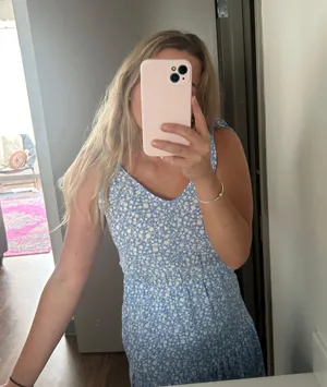 Blue And White Floral Dress thumbnail 3