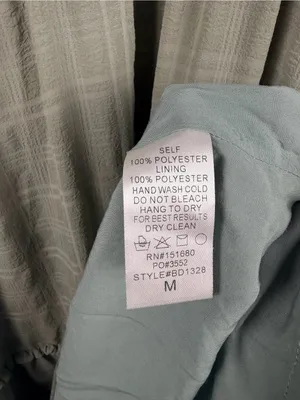 Storia sage green ruffle maxi dress size medium thumbnail 6
