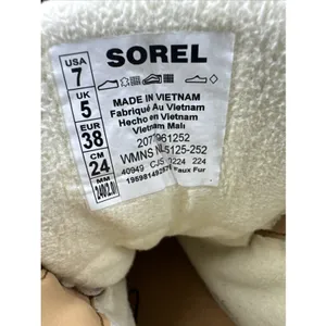Sorel Explorer III NW Lace Up Waterproof Womens Boot Tawny Buff/Sea Salt Size 7 thumbnail 9
