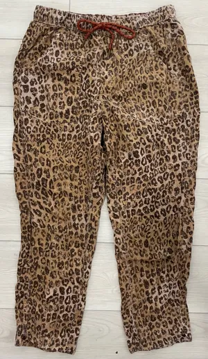 Anthropologie Pilcro Leopard Corduroy Pants thumbnail 1