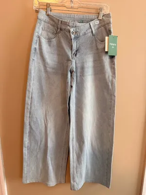 Halara Small low rise Asymmetric Waistband Light Blue Wash Small thumbnail 9