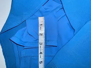 Maurices High Rise Crossover Flyaway Shorts Blue 3” Pull On Athleisure thumbnail 10
