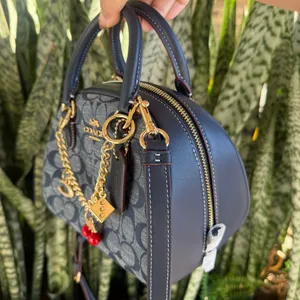 coach Sydney Satchel In Signature Chambray ch140 thumbnail 3