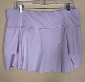 Athleta Women’s Momentum Lilac Purple Ruffle Athletic Athleisure Tennis Skort thumbnail 1