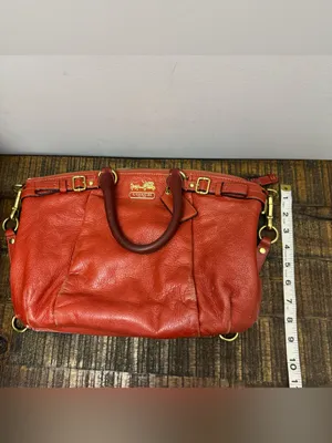 Coach Madison Sophia Bag Burnt Orange Purse Handbag thumbnail 10