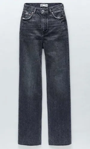 ZARA Jeans High-Rise 90s Full-Length thumbnail 1