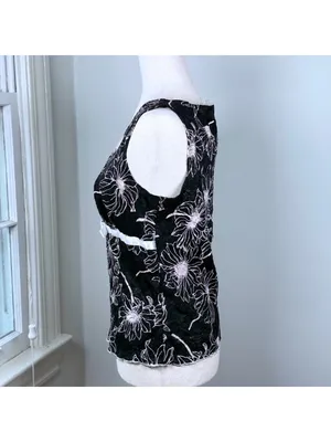Vintage Y2K Speechless Black Lace Going Out Top Pink Floral XL Fairy Whimsigoth thumbnail 3