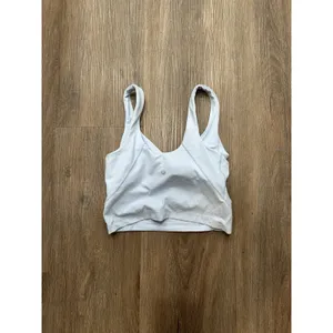 Lululemon Align Tank Top Crop Sleeveless V‎ Neck Lined Blue Size 4 thumbnail 2