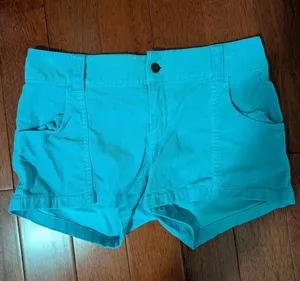 Hang Ten Turquoise Blue Corduroy Shorts Size 9 thumbnail 1