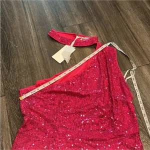 Grace Karin Hot Pink Sequenced Halter Top Size XL (NWOT) thumbnail 8