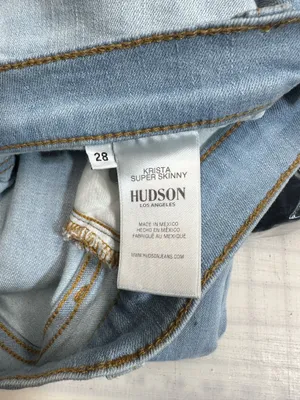 Hudson Krista Super Skinny Women's Light Blue Skinny Jeans size 28 Stretch Soft thumbnail 6