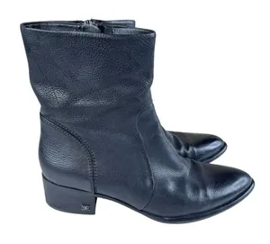 Sam Edelman Hilary Black Pebbled Leather Ankle Boots Size 9.5‎ thumbnail 1