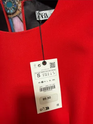 ZARA Bright Red Sleeveless Dress thumbnail 7