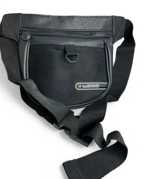 BASE Hiking Pack Black Waist Belt Fanny Pack Zip Enclosure Key Loop Slash Pocket thumbnail 1