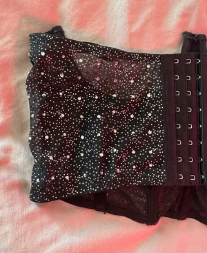 Forever 21 Rhinestone Underbust Corset Top thumbnail 4