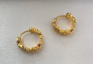17mm Small Hoop Earrings for Women Yellow Gold Color thumbnail 3