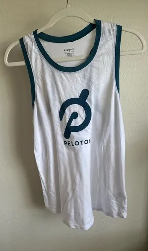 Peloton White and Blue Tank Top thumbnail 1