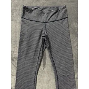 Lululemon Women's‎ Wunder Under Pant Super Stripe Cadet Blue White Size 6 thumbnail 2
