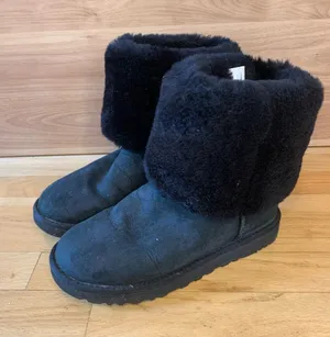 UGG Classic Black Tall Boots - Size 8 thumbnail 1