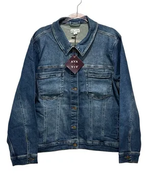 AVA and VIV Classic Dark Denim Jacket thumbnail 1