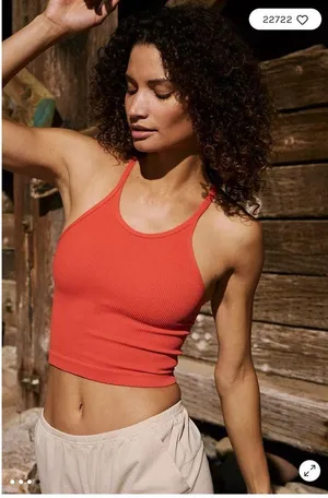 Free People Happiness Runs Long Crop Tank XS/S thumbnail 6