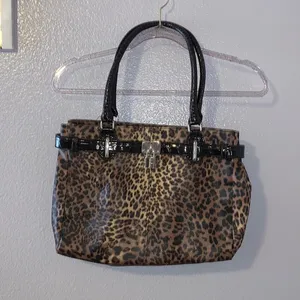 Maurice's cheetah print faux leather handbag thumbnail 1