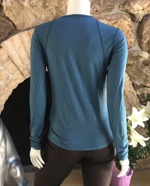 Go Lite Blue Long Sleeve Lightweight Athletic Hiking Shirt Women's Size Small thumbnail 5