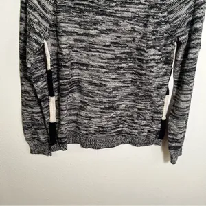 American Living Women's Size Small Crewneck Sweater‎ White Black Stripes Marled thumbnail 6