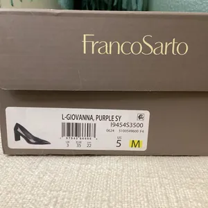 Franco Sarto Purple Patent Leather Pumps‎ Giovanna thumbnail 3