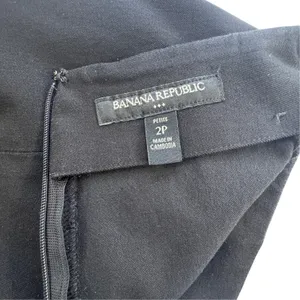 Banana Republic Black Stretch Pencil Skirt Women 2P Petite Professional Workwear thumbnail 3