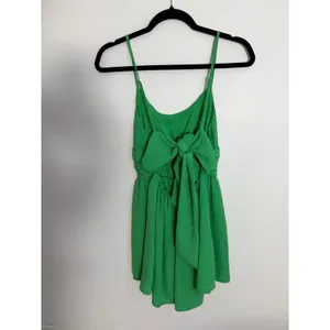 Do+Be Green Tie Back Romper size small thumbnail 2