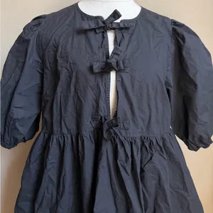 MABLE front bows mini dress Black Size L thumbnail 2