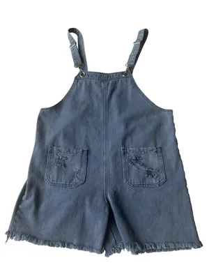 POL distressed Boho slouchy overalls thumbnail 2