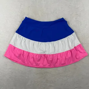 Lilly Pulitzer Luxletic XXS Ruffled Skort Blue White Pink Colorblock Activewear thumbnail 7