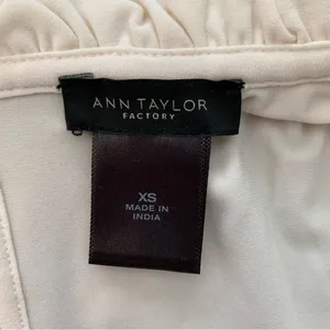 Ann Taylor Factory White Ruffle Sleeveless Blouse thumbnail 8