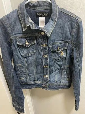 VTG BABY PHAT 00s Y2K McBling Streetwear Denim Jacket SZ L thumbnail 1