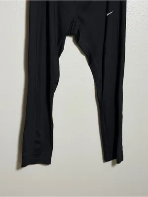 Nike Dri-Fit Women Black Athletic Performance‎ Capri Leggings size L thumbnail 3