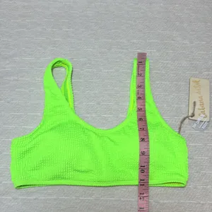 CABANA DEL‎ SOL Lime Green Neon bikini Size M thumbnail 9