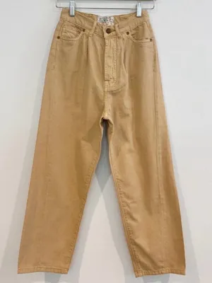 Sandrine Rose Fred Pleated Tapered Jeans Free People 24 Cotton Boho Slouchy Chic thumbnail 1