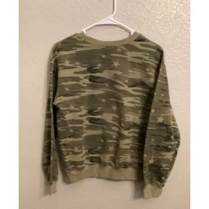 Wound Up "Sorry Not Listening" Camouflage Crewneck Sweatshirt S thumbnail 4