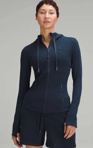 Lululemon Hooded Define Jacket Nulu True Navy Size 6 thumbnail 1