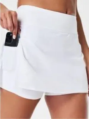 SPANX White Athletic Skort with Built-In Shorts thumbnail 1