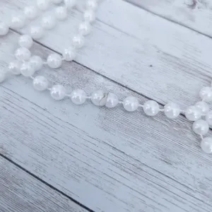 Extra Long Faux Pearl Necklace - Can Be Layered thumbnail 6