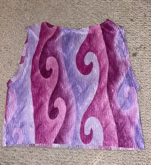 Vixen Going Out Top Purple Waves Tank Cropped thumbnail 2
