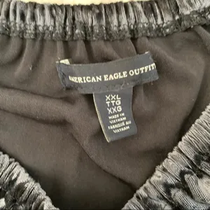 American Eagle Navy Blue Velvet Off Shoulder Top Size XXL thumbnail 5