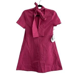 NEW NWT STAUD Mini Ilana Dress In Lollipop Pink thumbnail 6