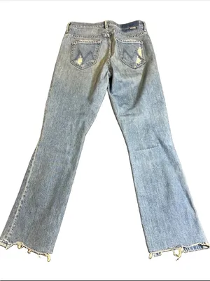 Mother Superior “The Insider Ankle Chew” In Destroyed Bills Wash Size 25 thumbnail 7