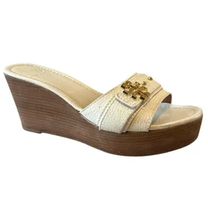 Tory Burch Elina Platform Wedge Ivory‎ Gold 9 thumbnail 10