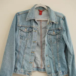 Sundance Size Small Denim Jacket Light Wash Blue Cotton Trucker Worn In Western thumbnail 2
